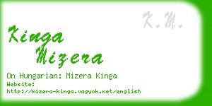 kinga mizera business card